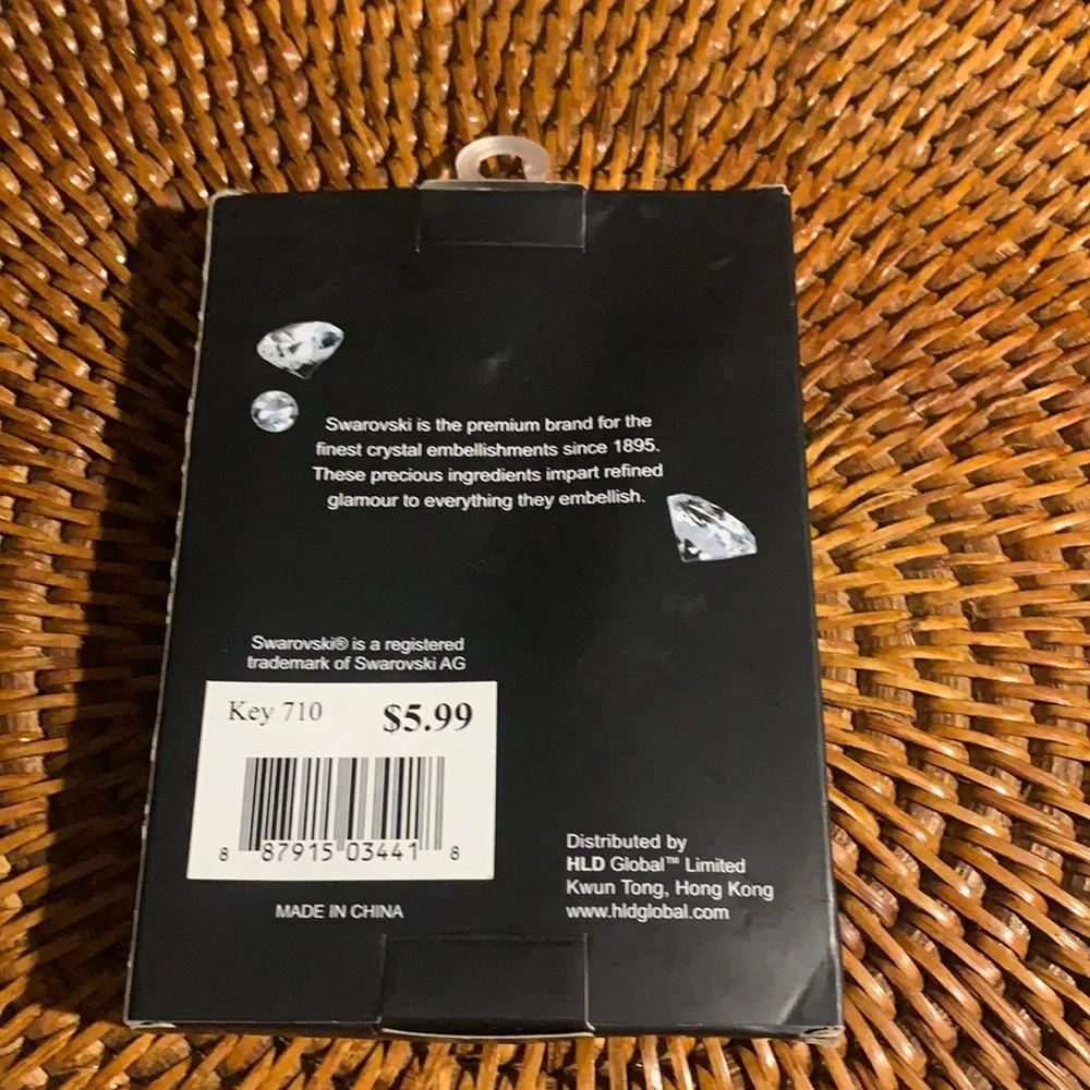 🌸 $3 if bundled Harvey Lewis Swarovski Crystal Holiday Ornament Letter X NWT